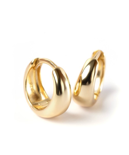 Ops.（オプス）の「フープ ピアス 金属アレルギー対応 シルバー925 ゴールド 【kyklos-moon キクロス・ムーン】（ピアス（両耳用）・レディース・シルバー/イエローゴールド・ONE SIZE）」の10枚目の写真