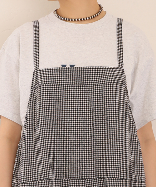 ジャーナルスタンダードラックス　LCギンガム キャミサロペット JOURNAL STANDARD LUXE（ジャーナルスタンダード ラックス）の「LC