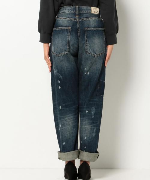 Another Edition（アナザーエディション）の「デニムリメイクパンツ/AEBC DNM ﾘﾒｲｸ PT◆（デニムパンツ・レディース・ターコイズブルー/ネイビー・MEDIUM/SMALL）」の10枚目の写真