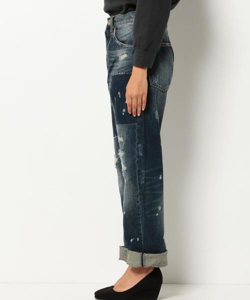 Another Edition（アナザーエディション）の「デニムリメイクパンツ/AEBC DNM ﾘﾒｲｸ PT◆（デニムパンツ・レディース・ターコイズブルー/ネイビー・MEDIUM/SMALL）」の12枚目の写真