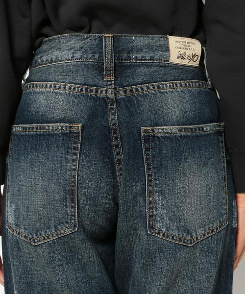 Another Edition（アナザーエディション）の「デニムリメイクパンツ/AEBC DNM ﾘﾒｲｸ PT◆（デニムパンツ・レディース・ターコイズブルー/ネイビー・MEDIUM/SMALL）」の5枚目の写真