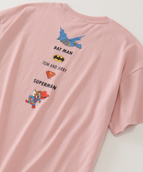 Tom&Jerry(トムアンドジェリー)の「【Tom & Jerry/トム & ジェリー】アートワークデザイン ワイド半袖クルーネックTシャツ(Tシャツ/カットソー・レディース・オフホワイト/ピンク/グリーン/クリーム・M/L)」の16枚目の写真