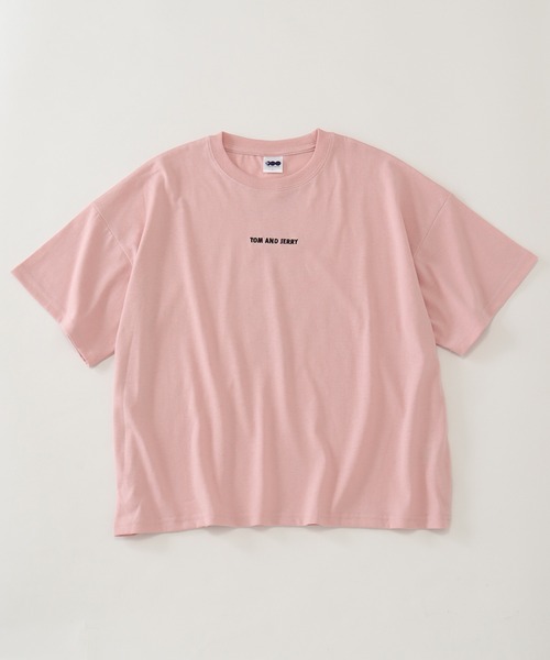 Tom&Jerry(トムアンドジェリー)の「【Tom & Jerry/トム & ジェリー】アートワークデザイン ワイド半袖クルーネックTシャツ(Tシャツ/カットソー・レディース・オフホワイト/ピンク/グリーン/クリーム・M/L)」の8枚目の写真