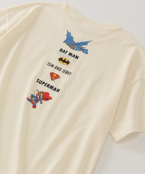 Tom&Jerry(トムアンドジェリー)の「【Tom & Jerry/トム & ジェリー】アートワークデザイン ワイド半袖クルーネックTシャツ(Tシャツ/カットソー・レディース・オフホワイト/ピンク/グリーン/クリーム・M/L)」の12枚目の写真