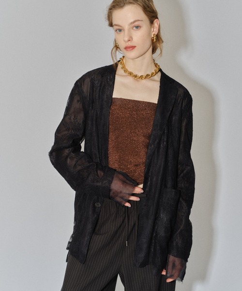 Lace jacket／レースジャケット（テーラードジャケット）｜yae