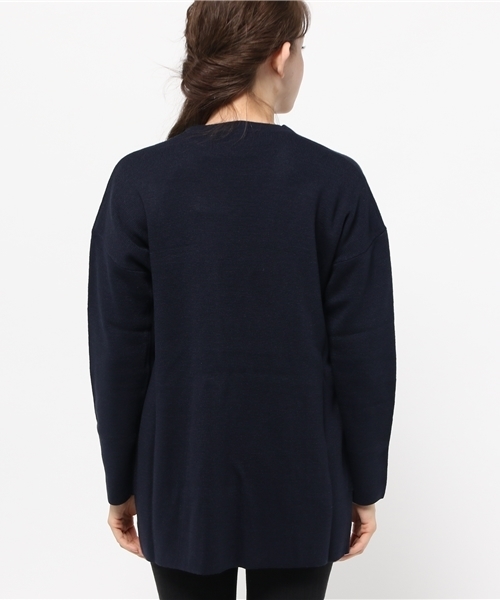 SEVENDAYS=SUNDAY（セブンデイズサンデイ）の「ミラノリブ　カーディガン（カーディガン/ボレロ・レディース・オフホワイト/カーキ/ネイビー/ワインレッド/ブラウン・FREE）」の8枚目の写真