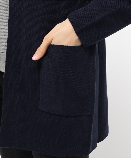 SEVENDAYS=SUNDAY（セブンデイズサンデイ）の「ミラノリブ　カーディガン（カーディガン/ボレロ・レディース・オフホワイト/カーキ/ネイビー/ワインレッド/ブラウン・FREE）」の11枚目の写真