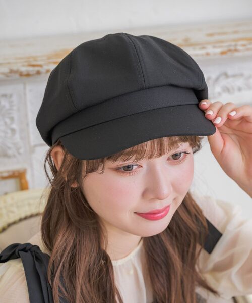 casita(RETRO GIRL)（カシータ）の「キャスケット（ハット・レディース・オフホワイト/ブラック系その他/ブラック・ONE SIZE）」の2枚目の写真
