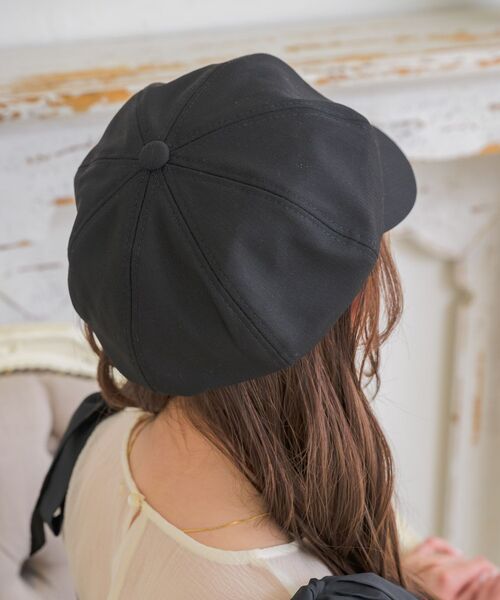 casita(RETRO GIRL)（カシータ）の「キャスケット（ハット・レディース・オフホワイト/ブラック系その他/ブラック・ONE SIZE）」の9枚目の写真
