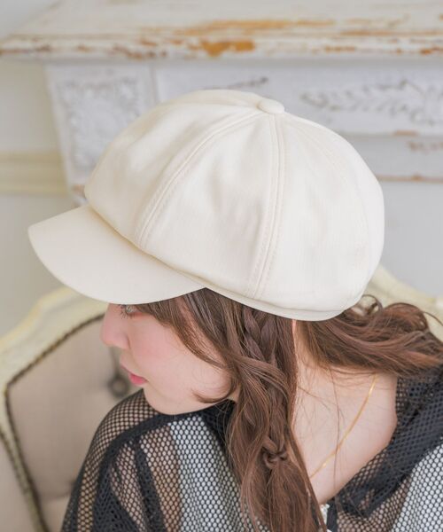casita(RETRO GIRL)（カシータ）の「キャスケット（ハット・レディース・オフホワイト/ブラック系その他/ブラック・ONE SIZE）」の21枚目の写真