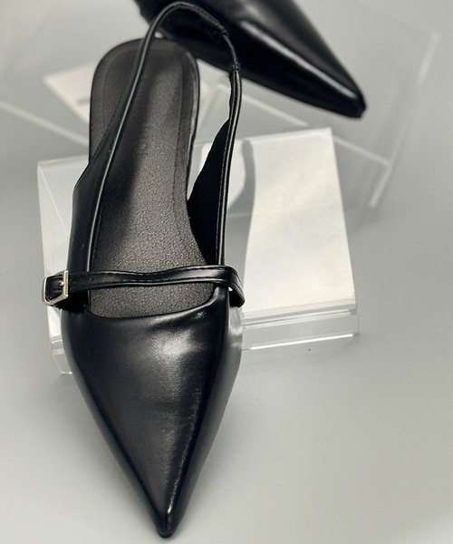 TULLEバックストラップミュール searoomlynn TULLEバックストラップミュール 靴
