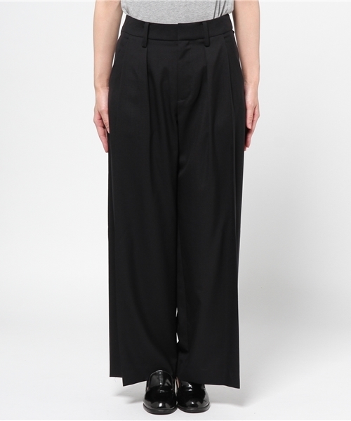 JOURNAL STANDARD（ジャーナルスタンダード）の「ウールトロタックワイドパンツ#（その他パンツ・レディース・チャコールグレー/ベージュ/ネイビー・40/36/38）」の6枚目の写真