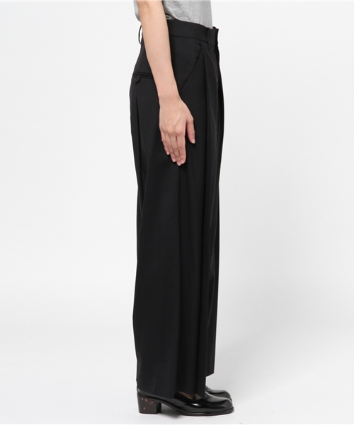 JOURNAL STANDARD（ジャーナルスタンダード）の「ウールトロタックワイドパンツ#（その他パンツ・レディース・チャコールグレー/ベージュ/ネイビー・40/36/38）」の7枚目の写真