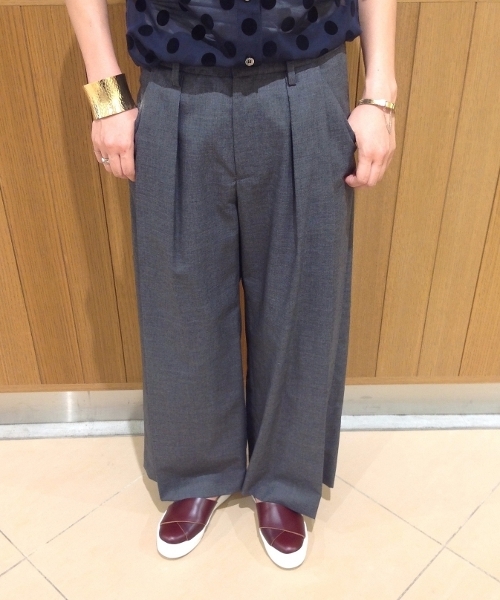 JOURNAL STANDARD（ジャーナルスタンダード）の「ウールトロタックワイドパンツ#（その他パンツ・レディース・チャコールグレー/ベージュ/ネイビー・40/36/38）」の5枚目の写真