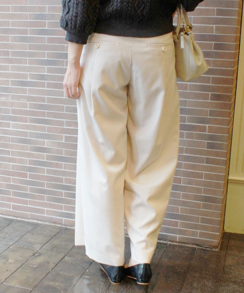 JOURNAL STANDARD（ジャーナルスタンダード）の「ウールトロタックワイドパンツ#（その他パンツ・レディース・チャコールグレー/ベージュ/ネイビー・40/36/38）」の19枚目の写真
