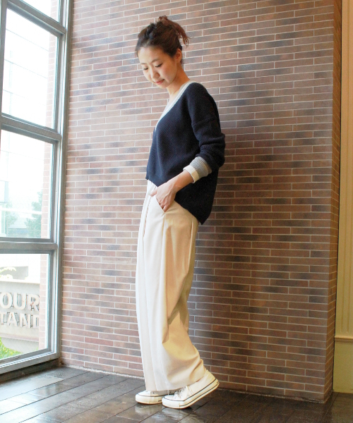 JOURNAL STANDARD（ジャーナルスタンダード）の「ウールトロタックワイドパンツ#（その他パンツ・レディース・チャコールグレー/ベージュ/ネイビー・40/36/38）」の17枚目の写真