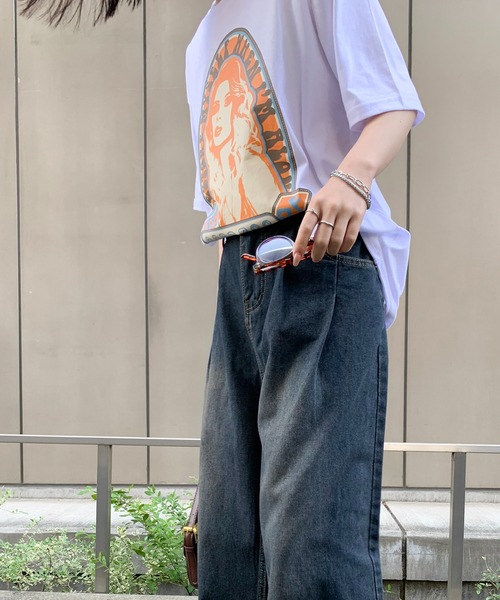 Teem Store(チームストア)の「グラフィックロゴアソートプリントTシャツ(Tシャツ/カットソー・レディース・ホワイト系その他3/ホワイト系その他/ホワイト/ブラック系その他/ホワイト系その他2/グレー/ブラック系その他2/ブラック/ブラック系その他3・L/M)」の12枚目の写真