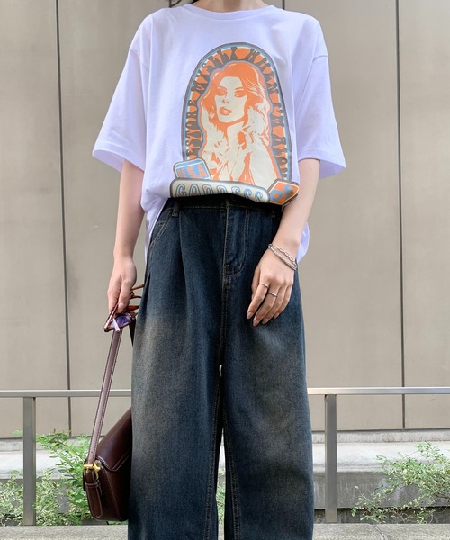 Teem Store(チームストア)の「グラフィックロゴアソートプリントTシャツ(Tシャツ/カットソー・レディース・ホワイト系その他3/ホワイト系その他/ホワイト/ブラック系その他/ホワイト系その他2/グレー/ブラック系その他2/ブラック/ブラック系その他3・L/M)」の14枚目の写真