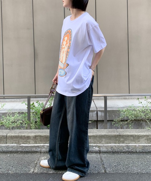 Teem Store(チームストア)の「グラフィックロゴアソートプリントTシャツ(Tシャツ/カットソー・レディース・ホワイト系その他3/ホワイト系その他/ホワイト/ブラック系その他/ホワイト系その他2/グレー/ブラック系その他2/ブラック/ブラック系その他3・L/M)」の16枚目の写真