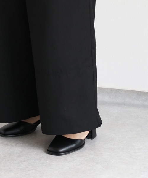 cepo（セポ）の「アームギャザーロンパース（つなぎ/オールインワン・レディース・ブラック/グレー・M）」の5枚目の写真