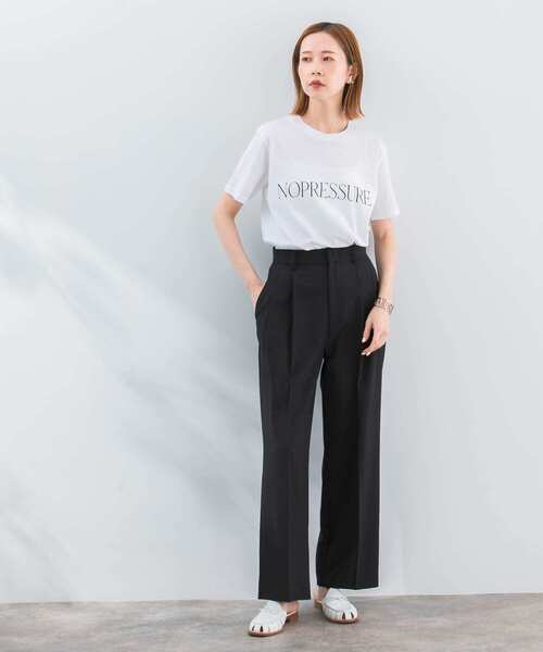 upperhights（アッパーハイツ）の「『別注』upper hights×ROSSO　NO PRESSURE T-SHIRTS（Tシャツ/カットソー・レディース・ホワイト・-）」の2枚目の写真
