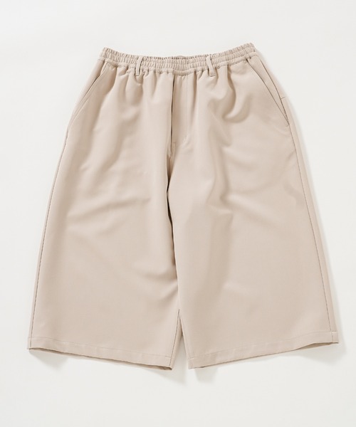 【ZOZO限定】Gaucho pants / ドレープツイルワイドショーツ（スラックス）｜417 EDIFICE（フォーワンセブンエディフィス）