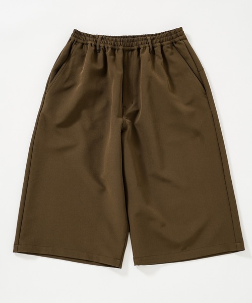 【ZOZO限定】Gaucho pants / ドレープツイルワイドショーツ（スラックス）｜417 EDIFICE（フォーワンセブンエディフィス）