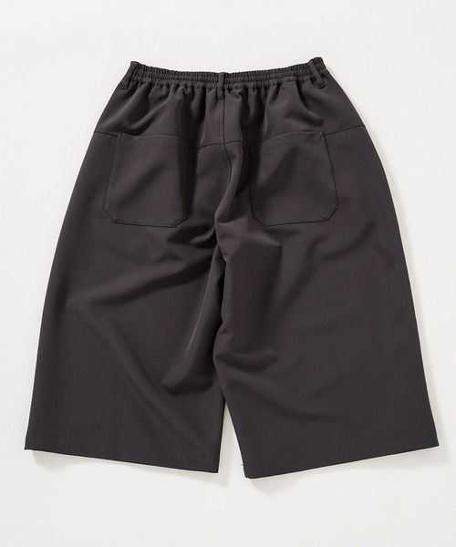 【ZOZO限定】Gaucho pants / ドレープツイルワイドショーツ（スラックス）｜417 EDIFICE（フォーワンセブンエディフィス）