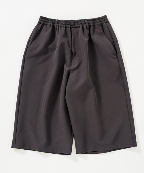 【ZOZO限定】Gaucho pants / ドレープツイルワイドショーツ（スラックス）｜417 EDIFICE（フォーワンセブンエディフィス）