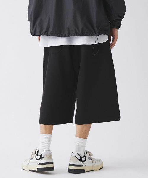 【ZOZO限定】Gaucho pants / ドレープツイルワイドショーツ（スラックス）｜417 EDIFICE（フォーワンセブンエディフィス）