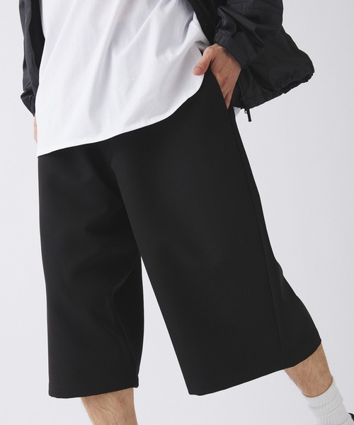 【ZOZO限定】Gaucho pants / ドレープツイルワイドショーツ（スラックス）｜417 EDIFICE（フォーワンセブンエディフィス）