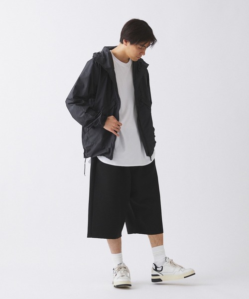 【ZOZO限定】Gaucho pants / ドレープツイルワイドショーツ（スラックス）｜417 EDIFICE（フォーワンセブンエディフィス）