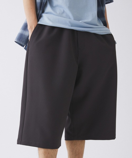 【ZOZO限定】Gaucho pants / ドレープツイルワイドショーツ（スラックス）｜417 EDIFICE（フォーワンセブンエディフィス）