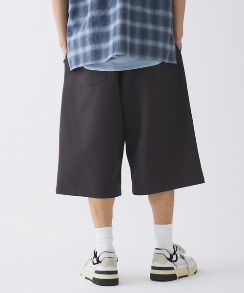 【ZOZO限定】Gaucho pants / ドレープツイルワイドショーツ（スラックス）｜417 EDIFICE（フォーワンセブンエディフィス）