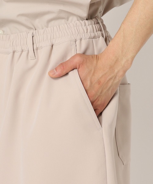 【ZOZO限定】Gaucho pants / ドレープツイルワイドショーツ（スラックス）｜417 EDIFICE（フォーワンセブンエディフィス）