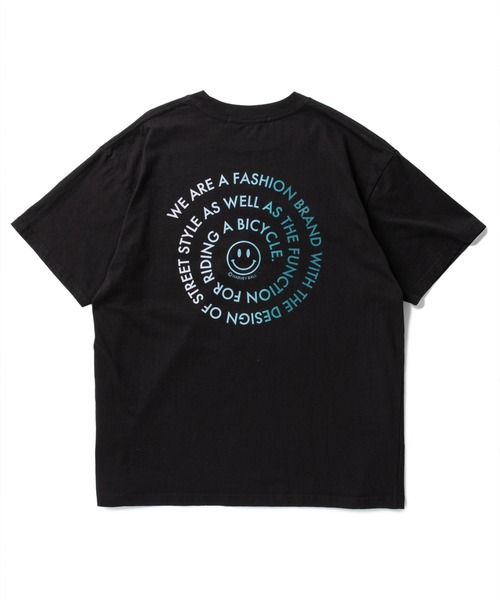 SMILEY FACE(スマイリーフェイス)の「narifuri × SMILEY FACE ベーシックプリントTシャツ(Tシャツ/カットソー・メンズ・ホワイト/ブラック・LARGE/X-LARGE/MEDIUM)」の7枚目の写真