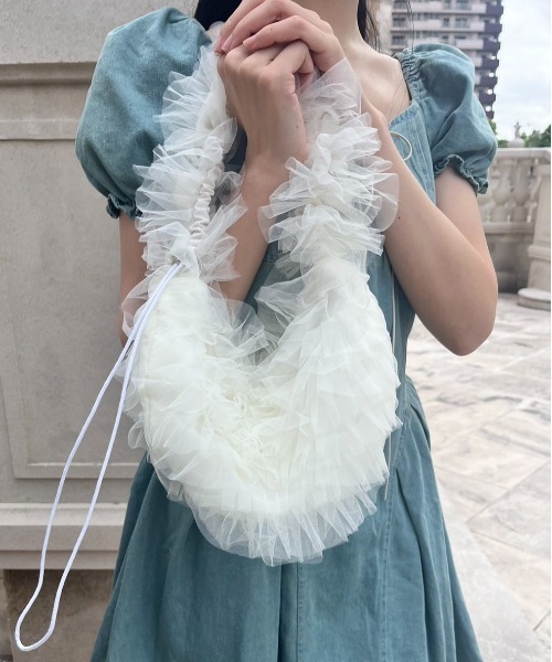order E2♡ のために フリルショルダー♡フリル巾着♡2way♡