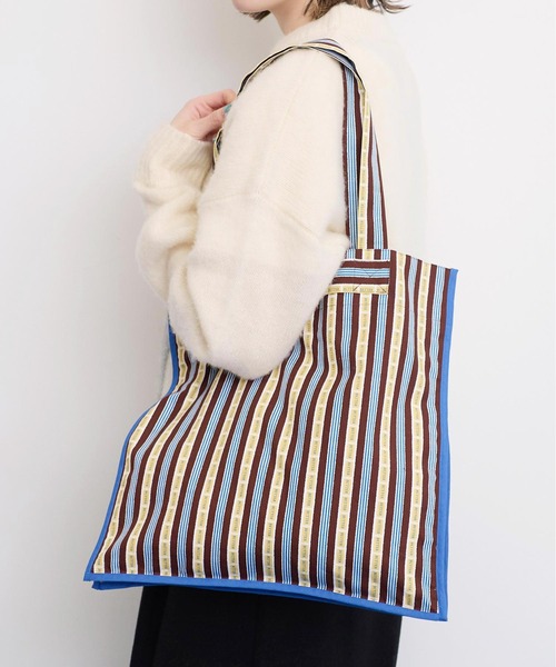 【セール】●BETTER BUTTER STRIPE トートバッグ（トートバッグ）｜I am I in fact...（アイアムアイインファクト）