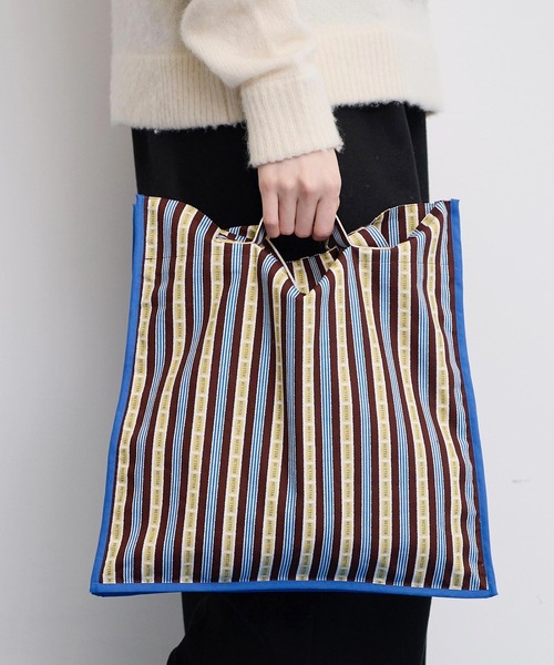 【セール】●BETTER BUTTER STRIPE トートバッグ（トートバッグ）｜I am I in fact...（アイアムアイインファクト）