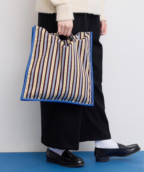 【セール】●BETTER BUTTER STRIPE トートバッグ（トートバッグ）｜I am I in fact...（アイアムアイインファクト）