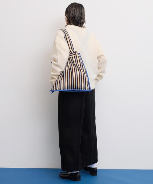 【セール】●BETTER BUTTER STRIPE トートバッグ（トートバッグ）｜I am I in fact...（アイアムアイインファクト）