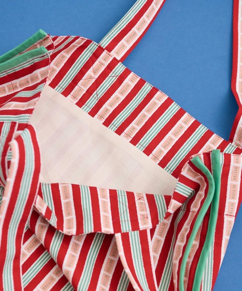 【セール】●BETTER BUTTER STRIPE トートバッグ（トートバッグ）｜I am I in fact...（アイアムアイインファクト）