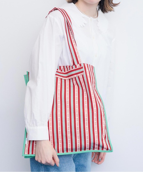 【セール】●BETTER BUTTER STRIPE トートバッグ（トートバッグ）｜I am I in fact...（アイアムアイインファクト）