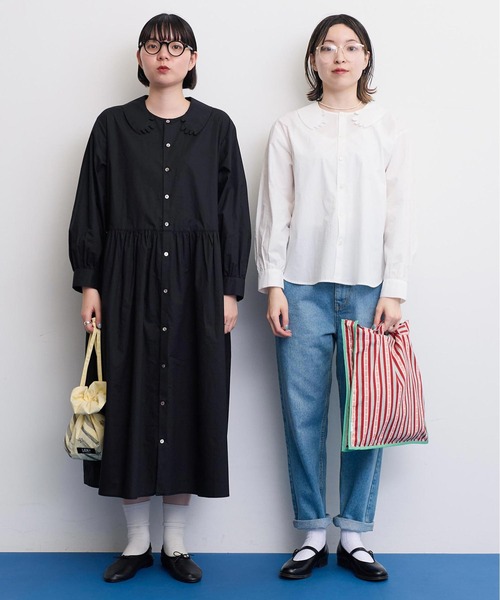 【セール】●BETTER BUTTER STRIPE トートバッグ（トートバッグ）｜I am I in fact...（アイアムアイインファクト）