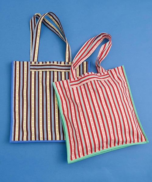 【セール】●BETTER BUTTER STRIPE トートバッグ（トートバッグ）｜I am I in fact...（アイアムアイインファクト）