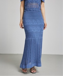 クロシェマーメイドニットスカート マーメイドスカート