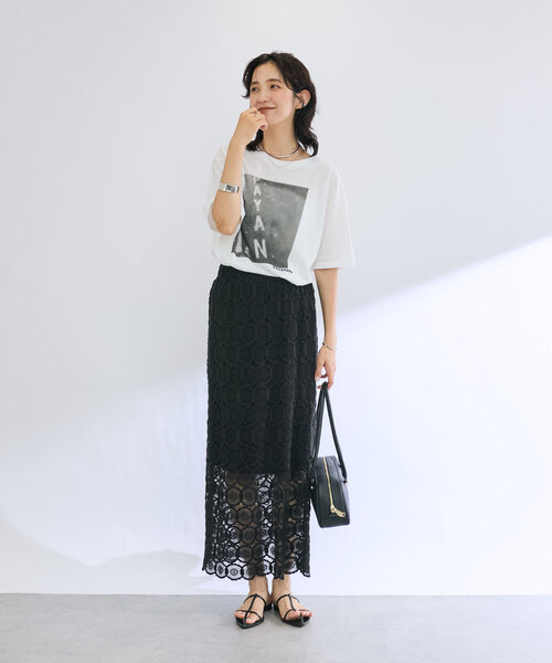 RIVE DROITE（リヴドロワ）の「【MONN.:. （モン）】photo tee（Tシャツ/カットソー・レディース・ブラウン/ブラック・FREE）」の9枚目の写真