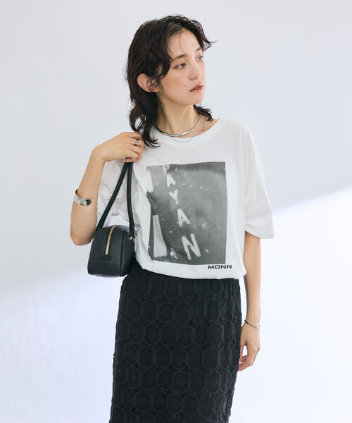 RIVE DROITE（リヴドロワ）の「【MONN.:. （モン）】photo tee（Tシャツ/カットソー・レディース・ブラウン/ブラック・FREE）」の5枚目の写真