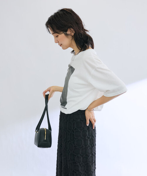 RIVE DROITE（リヴドロワ）の「【MONN.:. （モン）】photo tee（Tシャツ/カットソー・レディース・ブラウン/ブラック・FREE）」の4枚目の写真