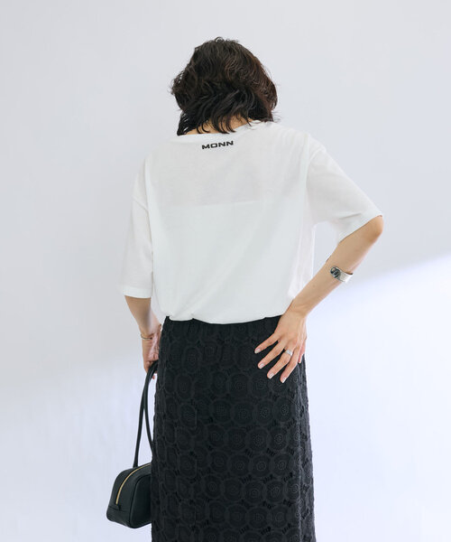 RIVE DROITE（リヴドロワ）の「【MONN.:. （モン）】photo tee（Tシャツ/カットソー・レディース・ブラウン/ブラック・FREE）」の3枚目の写真